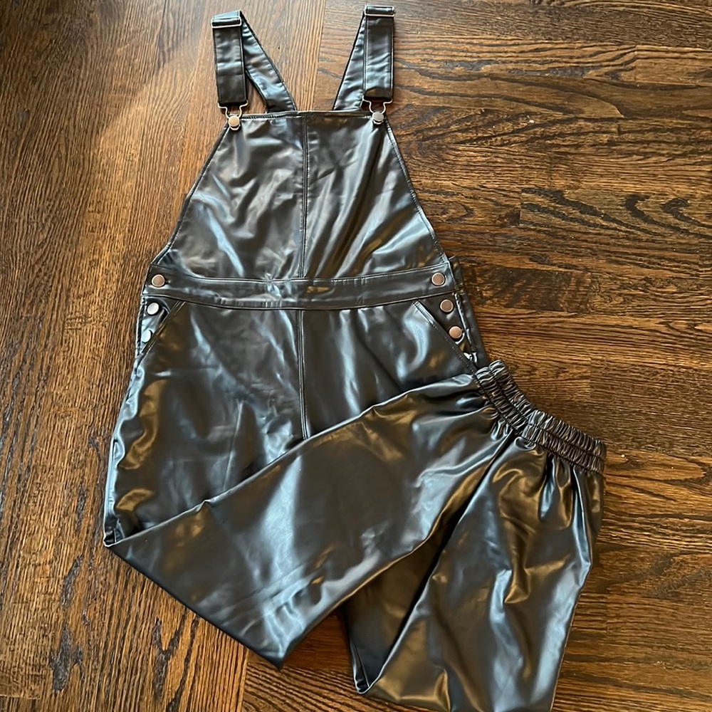 BB Dakota NWT faux leather Overalls